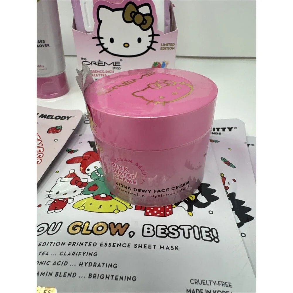 The Crème Shop x Hello Kitty Skincare Collection 9 Pack NEW SEALED pink water
